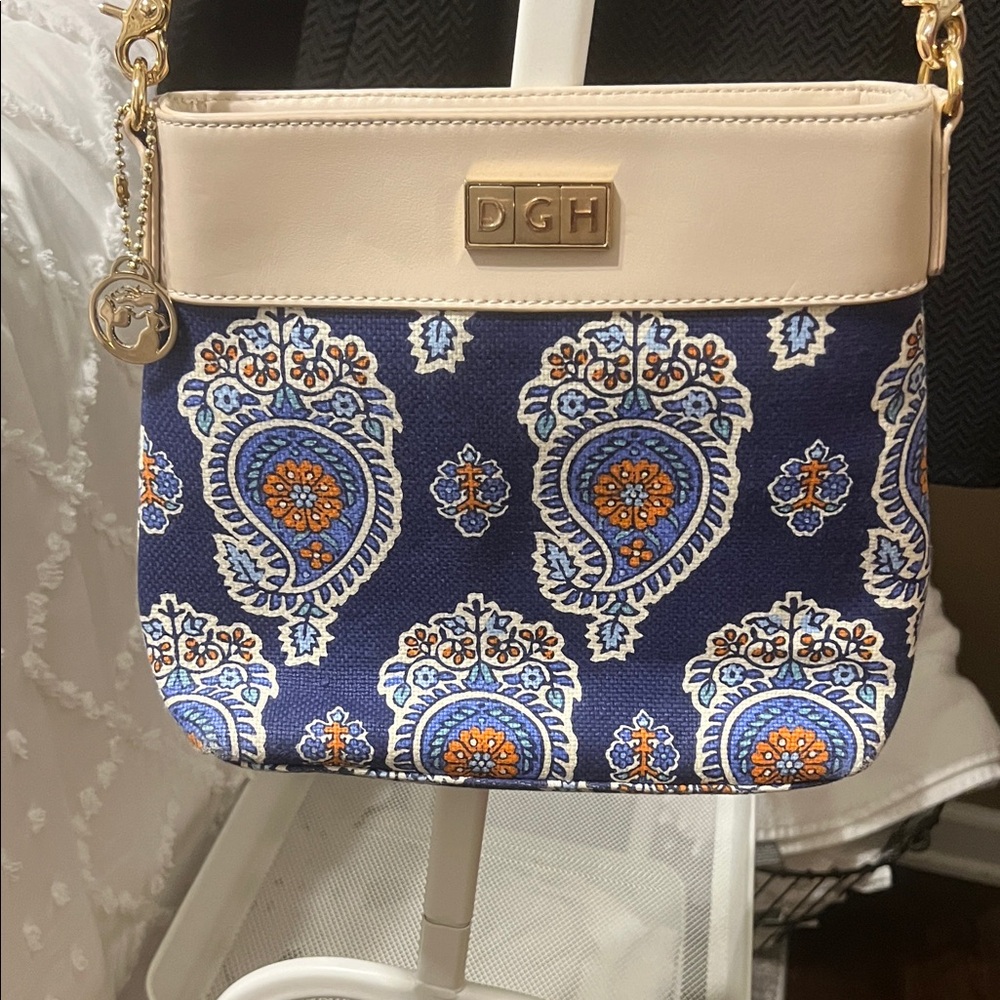 Spartina 449 Navy and Cream Crossbody Bag